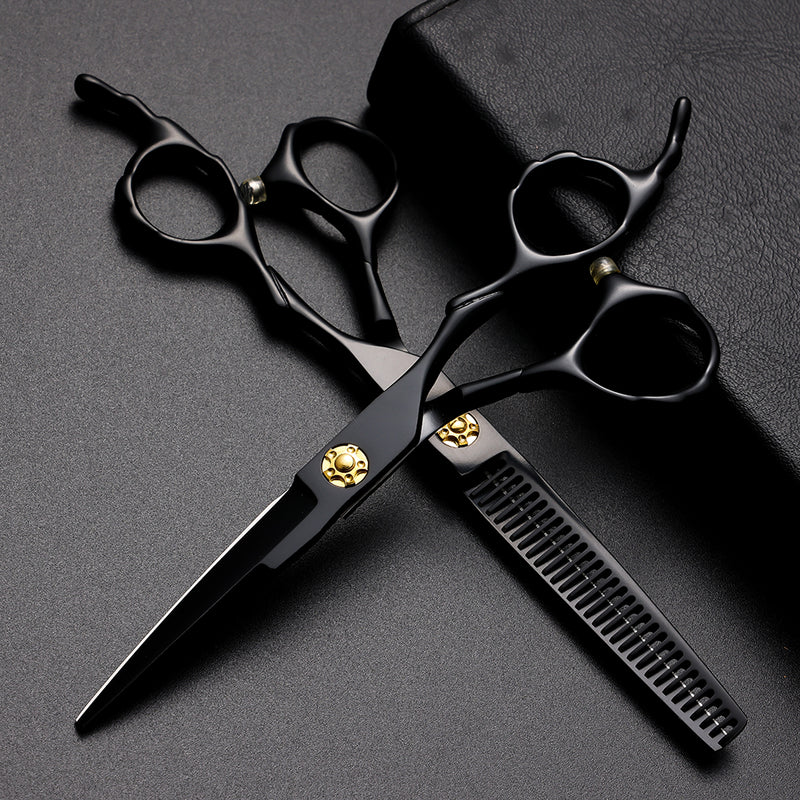 6 Inch Black Professioal Hair Cutting Kit