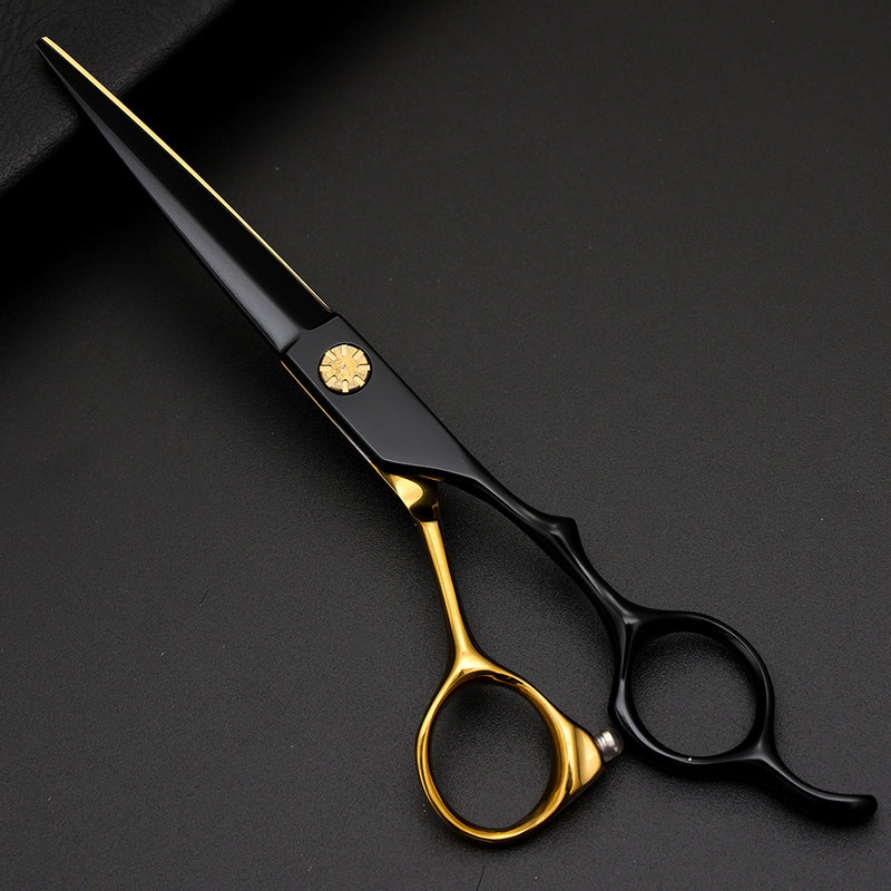 6 Inch 440C Material Black&Gold Hair Shears