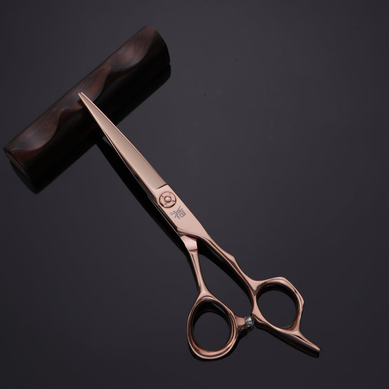6 Inch Rose Gold Professional Hair Cutting Scissors,Salon Barber Scissors,440C Material