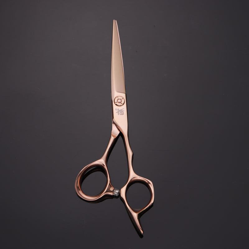 6 Inch Rose Gold Professional Hair Cutting Scissors,Salon Barber Scissors,440C Material